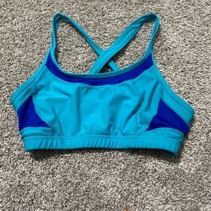 Blue Sports Bra. Size L